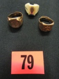 Group Of (3) Antique Premium Rings