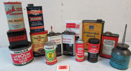 Grouping of Vintage Oil, Polish, Etc. Cans