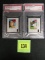 2- 1969 Topps Decals Psa Graded Including Willie Horton 9