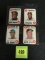 Lot (4) 1968 Topps Game Cards; Mays, Kaline ++