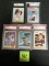 Lot (5) Graded Nolan Ryan Cards