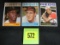 Lot (3) 1964 Topps Baseball Stars; Robinson, Robinson, Mccovey