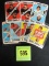 Lot (8) 1968 Topps Football Game Cards W/ Stars