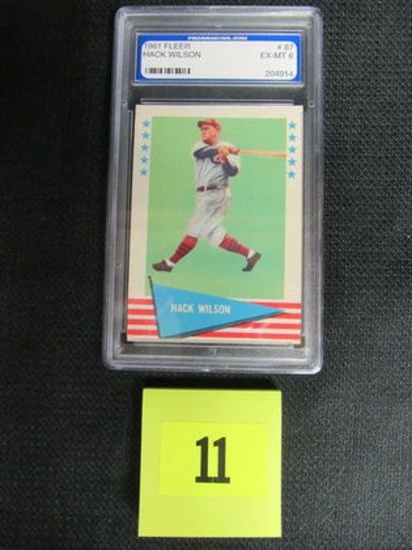 1961 Fleer #87 Hack Wilson Pro 6