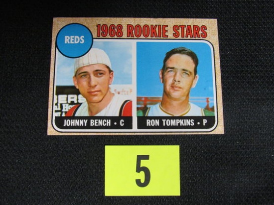 1968 Topps #247 Johnny Bench Rc Rookie Card