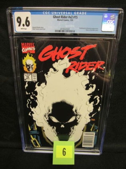 Ghost Rider #v2 #15 (1991) Texeira Glow In Dark Cover Cgc 9.6