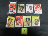 Lot (8) 1954 Topps Baseball Cards