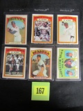 Lot (6) 1972 Topps Baseball Cards Stars & Hofers