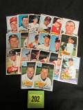 Lot (20) 1965 Topps Baseball Cards