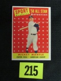 1958 Topps #487 Mickey Mantle As