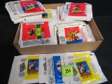 Massive Lot (1000+) 1970's-80's Baseball And Football Wax Wrappers