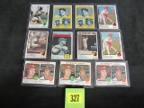 Lot (11) 1973 Topps Baseball Star Cards