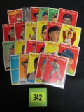 Lot (23) 1958 Topps Baseball Cards