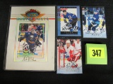 Lot (4) Autographed Signed Hockey Cards