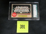 1968 Topps #528 Detroit Tigers Team Card Sgc 84