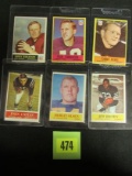 Lot (6) 1964-1967 Philadelphia Football Stars W/ Jim Brown
