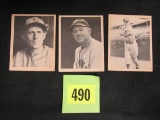 Lot (3) 1940 Play Ball Baseball Cards