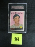 1958 Topps #115 Jim Bunning Sgc 84