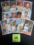 Lot (14) 1954 Bowman Baseball Cards