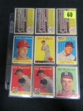 Lot (18) 1958 Topps Baseball Cards W/ Stars
