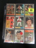 Lot (13) 1961 Topps Baseball Cards W/ Stars