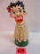 Vintage Betty Boop Chalkware Hula Girl Nodder