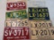 Grouping of 1960s - 1970s Michigan License Plates Inc. Matched Pairs