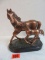 Mare and Colt Copper Horse Sculpture
