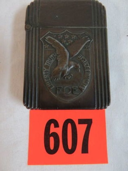 1939 Fraternal Order of Eagles (FOE) Hurricane Lighter (Bradford PA - Pre-Zippo)