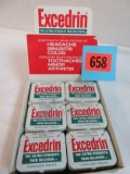 Vintage NOS Excederin Counter Top Store Display Box, Full
