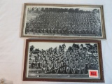 Lot of (2) WWII Framed Camp Blanding Florida Army Unit Photos