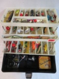 Estate Found Tackle Box w/ Contents Inc. Reels, Lures, Etc