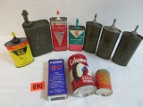 Grouping of Vintage Tins Inc. Handy Oilers