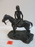 Frederic Remington Inspired Bronze Sculpture 