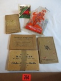 Collection of Vintage Vitro Agate Game Marbles and Others Inc. Chinese Checkers
