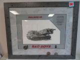 2006 US Military 1SGB Battery Bulldog 09 Bad Boys Framed / Signed Print