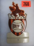 Rare Antique St. Louis Browns License Plate Topper