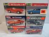 Lot of (6) Sealed MIB 1:25 Scale Sports Car Model Kits, Inc. Revelle, AMT, Monogram