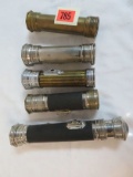 Grouping of (5) Antique Flashlights Inc. Yale, Bond, Eveready