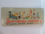 Vintage Buster Brown Shoes Dbl Sided Cardboard Advertising Sign