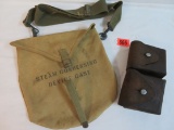 Lot of (2) US Military Cases Inc. Ammo Pouch, Steam Condensing Unit Canvas Case