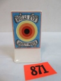 Vintage Bullseye Matches Porcelain Match Holder