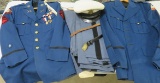 Collection of Vintage Western Military Academy Army R.O.T.C. Uniforms Inc. Jacket w/ Pins and Insign
