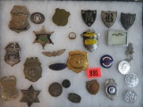 Estate Found Collection of Vintage Badges, Emblems, Tokens and More