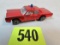 Vintage 1968 Hot Wheels Redline Cruiser Fire Chief Red