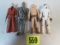 Lot (4) Vintage 1977-1880 Star Wars Kenner Figures Stormtrooper, Luke+