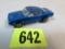 Vintage 1967 Hot Wheels Redline Custom Barracuda Blue