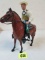 Vintage 1950's Harland Marshall Wyatt Earp & Horse Figure