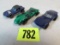 (3) Vintage Redline Hot Wheels Torero, Python, Twinmill