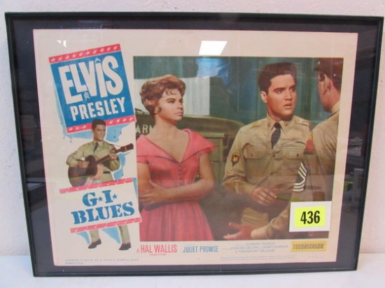 Original Vintage 1960 Elvis Presley G.I. Blues Movie Lobby Card